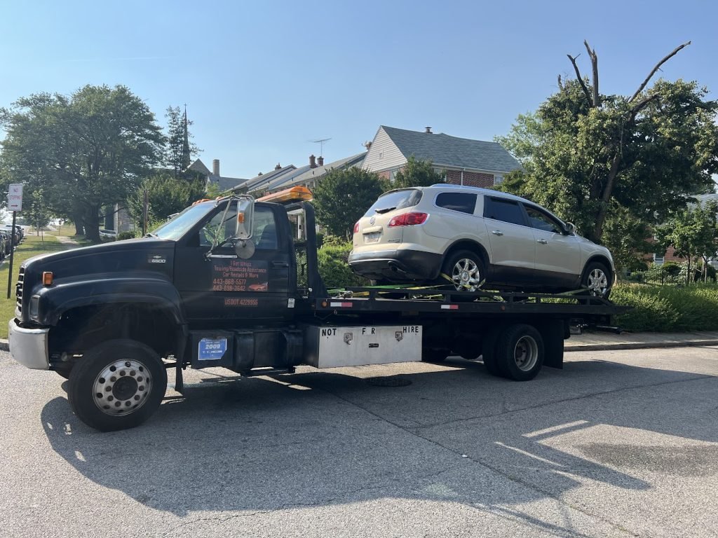 I Got Whipz Towing & Roadside Assistance with a buick enclave towing near me from E Belvedere ave Baltimore,MD 21212 to Bel Air rd in Baltimore, MD 21206