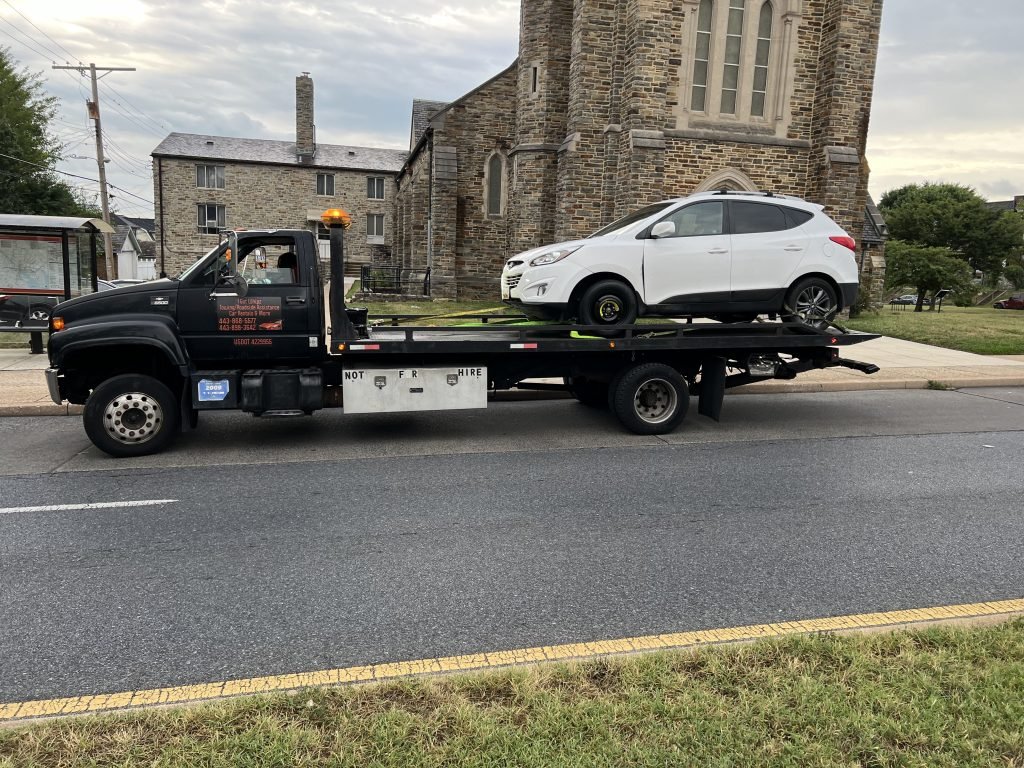 I Got Whipz Towing & Roadside Assistance with a hyundai suv towing near me at 3300 Alameda Baltimore,MD 21218