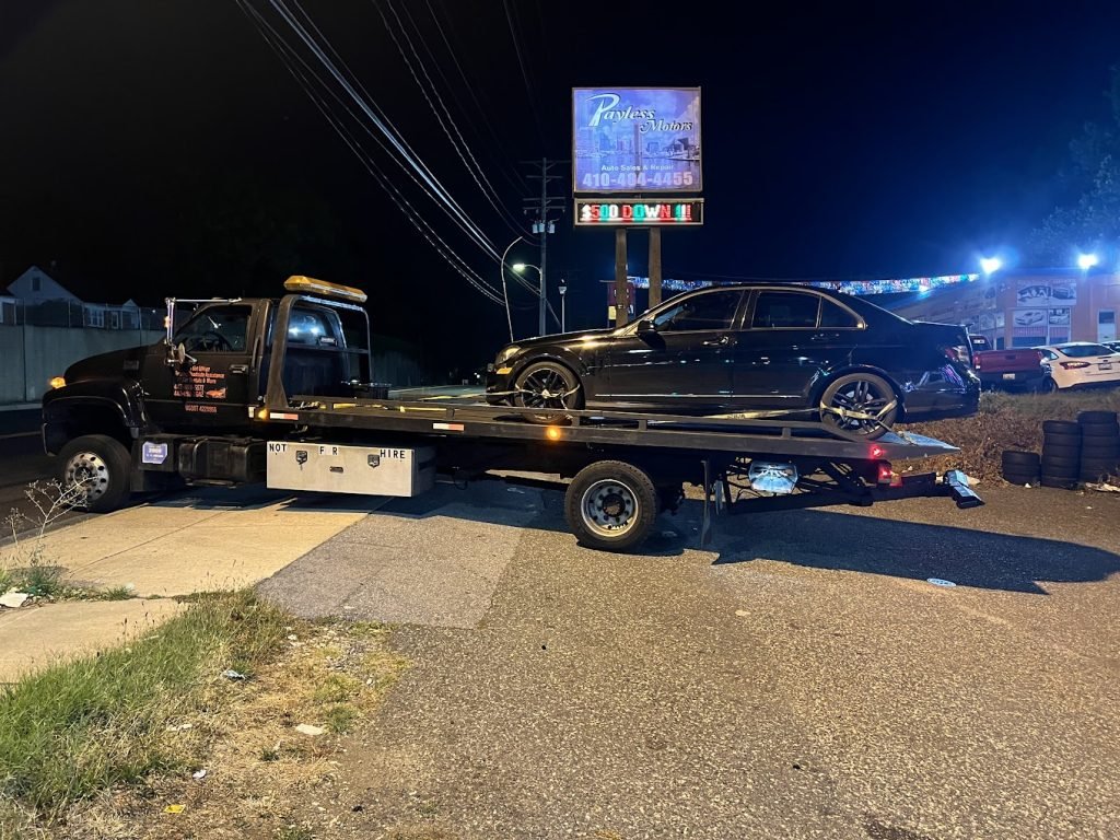 I got Whipz Towing & Roadside Assistance with a Mercedes Benz C Class towing near me from 7500 liberty rd Baltimore,MD 21207