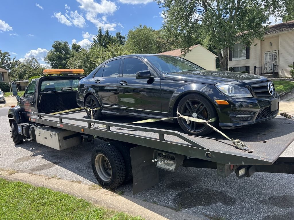 I got Whipz Towing & Roadside Assistance with a mercedes benz c class towing near me from jolie ct randallstown,MD 21133 to Cator Ave Baltimore,MD 21218