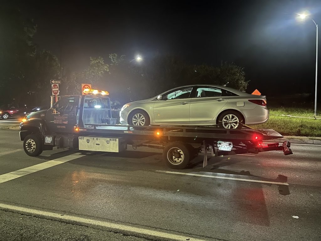 I got Whipz Towing & Roadside Assistance with a silver hyundai sonata towing near me from 7800 liberty rd Windsor Mill, MD 21244 to 3400 Rolling Rd Windsor Mill, MD 21244