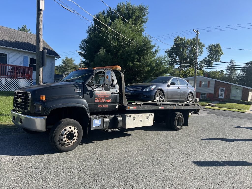 I got Whipz Towing & Roadside Assistance with a infinit g37 towing near me from windsor mill rd lochearn, MD 21207 to 7000 liberty rd lochearn, MD 21216