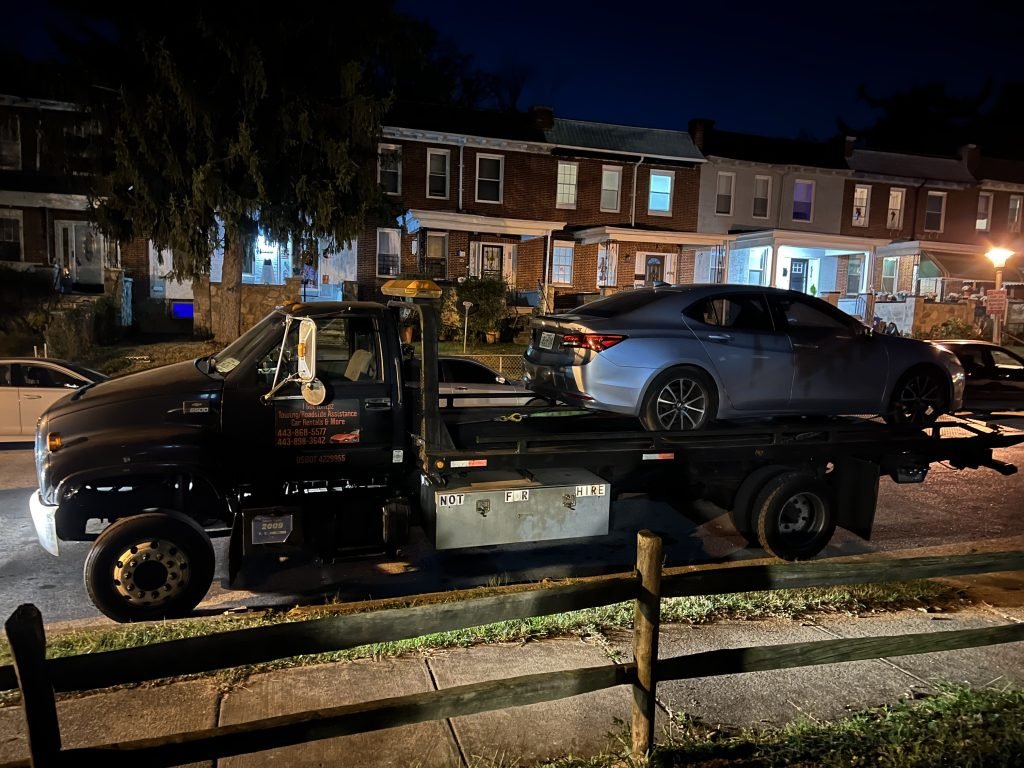 I got Whipz Towing & Roadside Assistance with a silver acura tl towing near me from 4000 Bonner rd Baltimore, MD 21216 to 8500 Baltimore National Pike Ellicott City, MD 21043
