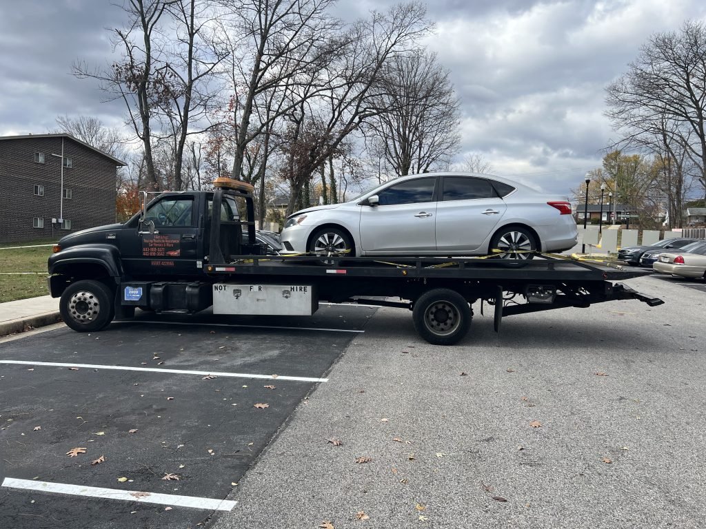 I got Whipz Towing & Roadside Assistance with a silver nissan sentra towing near me from 6700 townbrook dr Gwynn Oak, MD 21207 to 900 Crain Hwy glen burnie, MD 21061