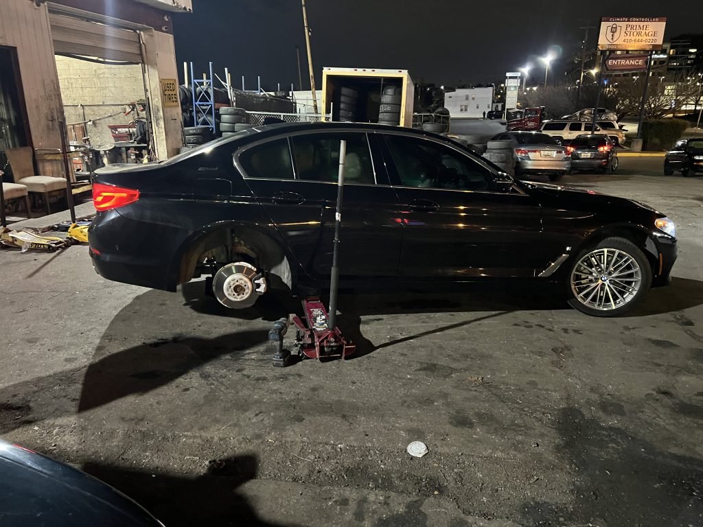 I got Whipz Towing & Roadside Assistance with a black bmw 5 series towing near me from 7600 liberty rd Baltimore, MD 21207 to 4500 Wilkens ave Baltimore, MD 21229