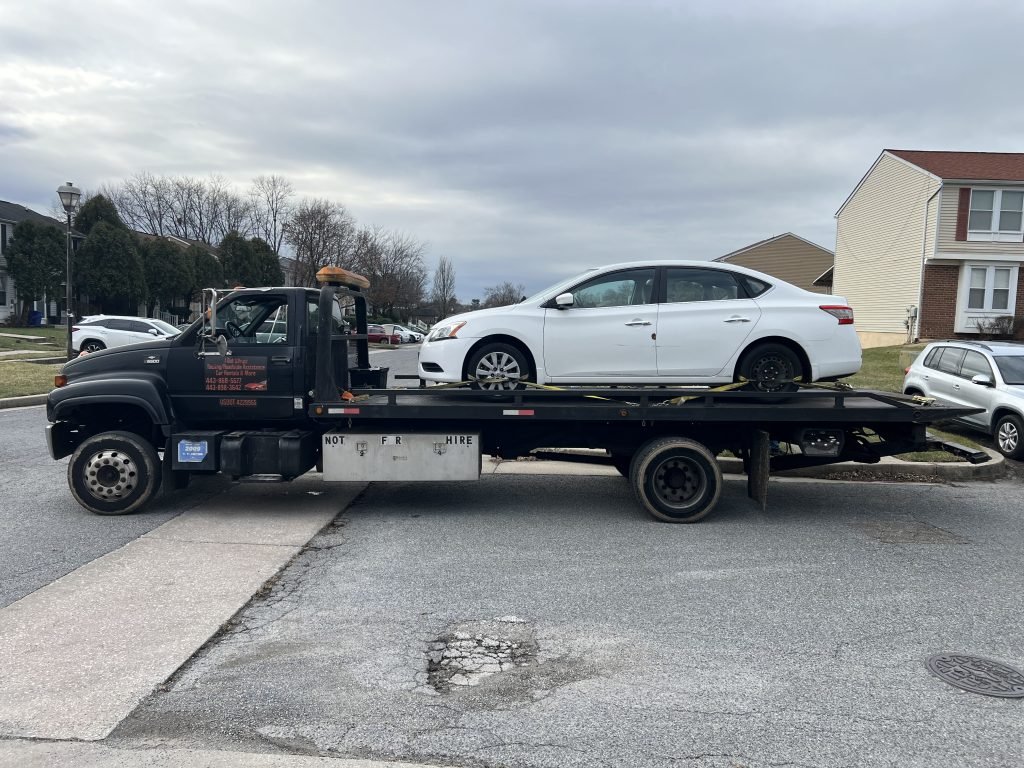 I got Whipz Towing & Roadside Assistance with a white nissan sentra towing near me from 6400 jonas way gwynn oak, MD 21207 to 9255 Berger rd Columbia, MD 21046