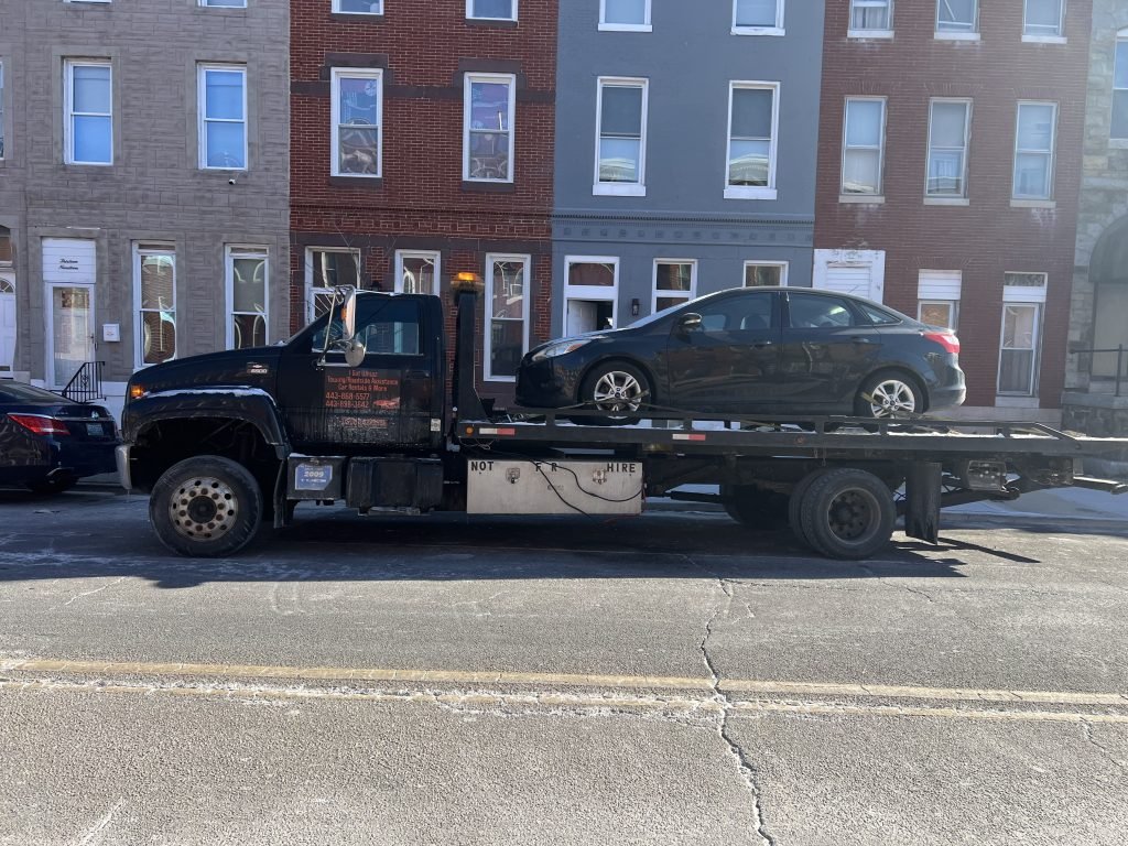 I got Whipz Towing & Roadside Assistance with a black ford towing near me from 1600 federal st Baltimore, MD 21213 to 5800 Bonnie View ln Elkridge,MD 21075