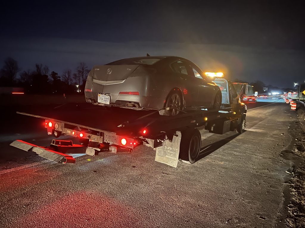 I got Whipz Towing & Roadside Assistance with a grey Acura TL towing near me from MD I-695 exit 17 to Walden Cir Woodlawn, MD 21207