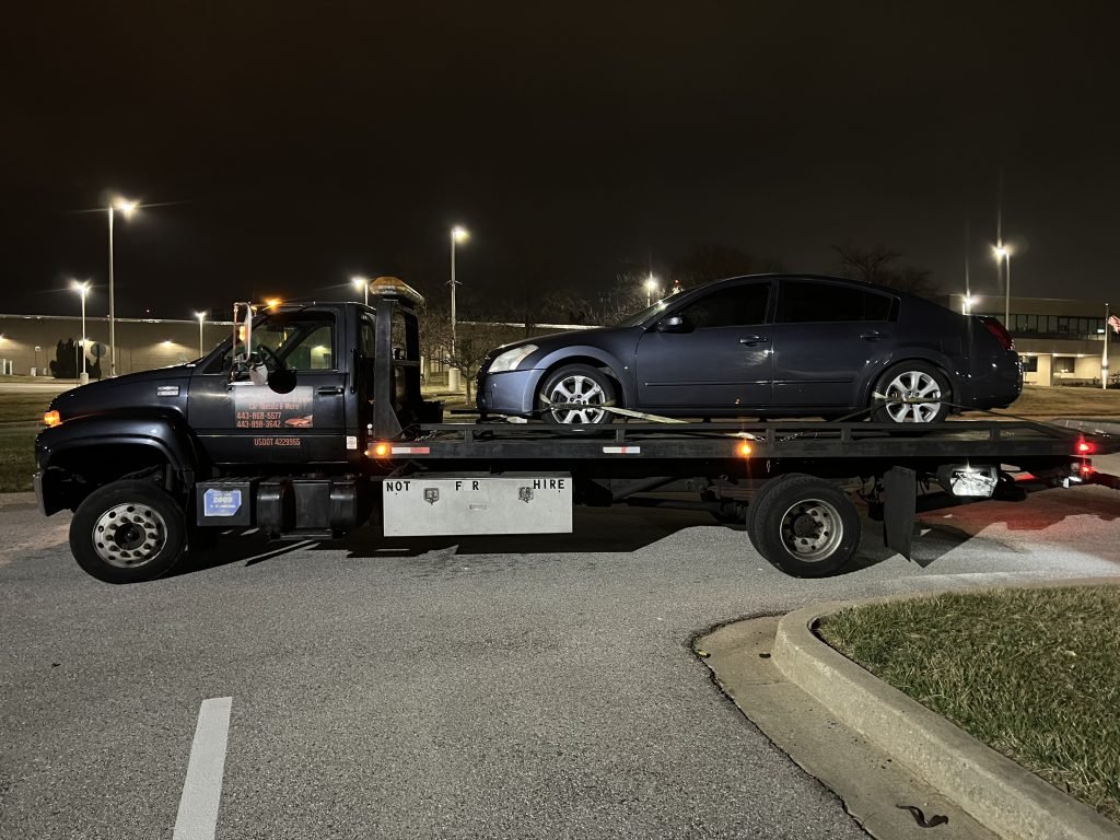 I got Whipz Towing & Roadside Assistance with a blue nissan altima towing near me from 7298 Ambassador rd Windsor Mill, MD 21244 to 3500 St James rd Milford Mill, MD 21244