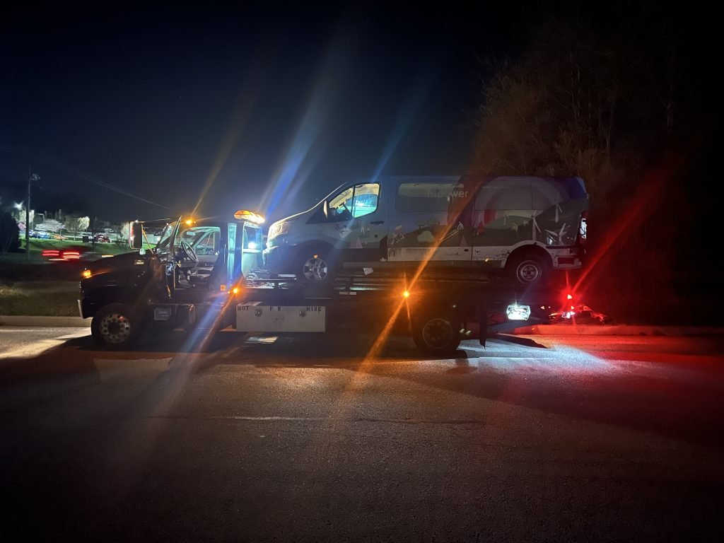 I got Whipz Towing & Roadside Assistance with a white ford transit towing near me from 10874 2nd amendment drGlen Rock, PA 17327 to 3900 Clarinth rd Baltimore, MD 21215