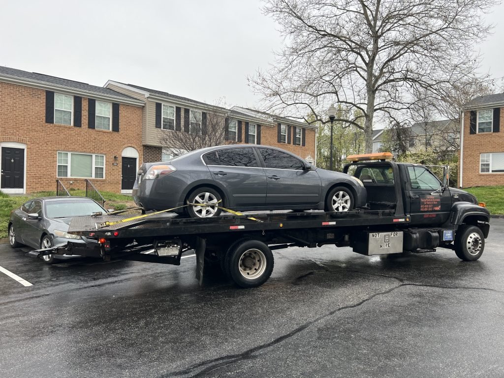 I got Whipz Towing & Roadside Assistance with a grey nissan altima towing near me from 2465 Barnesley Place, Windsor Mill, MD 21244 to 8109 Liberty Rd, Windsor Mill, MD 21244