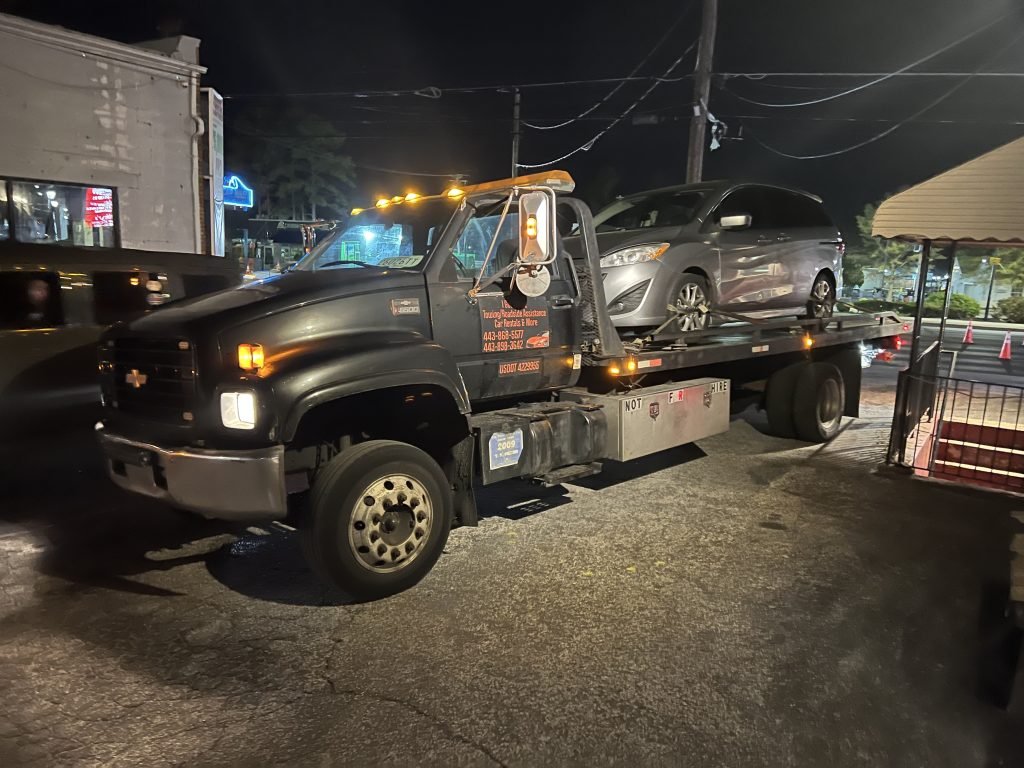 I got Whipz Towing & Roadside Assistance with a grey mazda van towing near me from 8107 Liberty Rd, Windsor Mill, MD 21244 to 2633 Annapolis Rd, Hanover, MD 21076