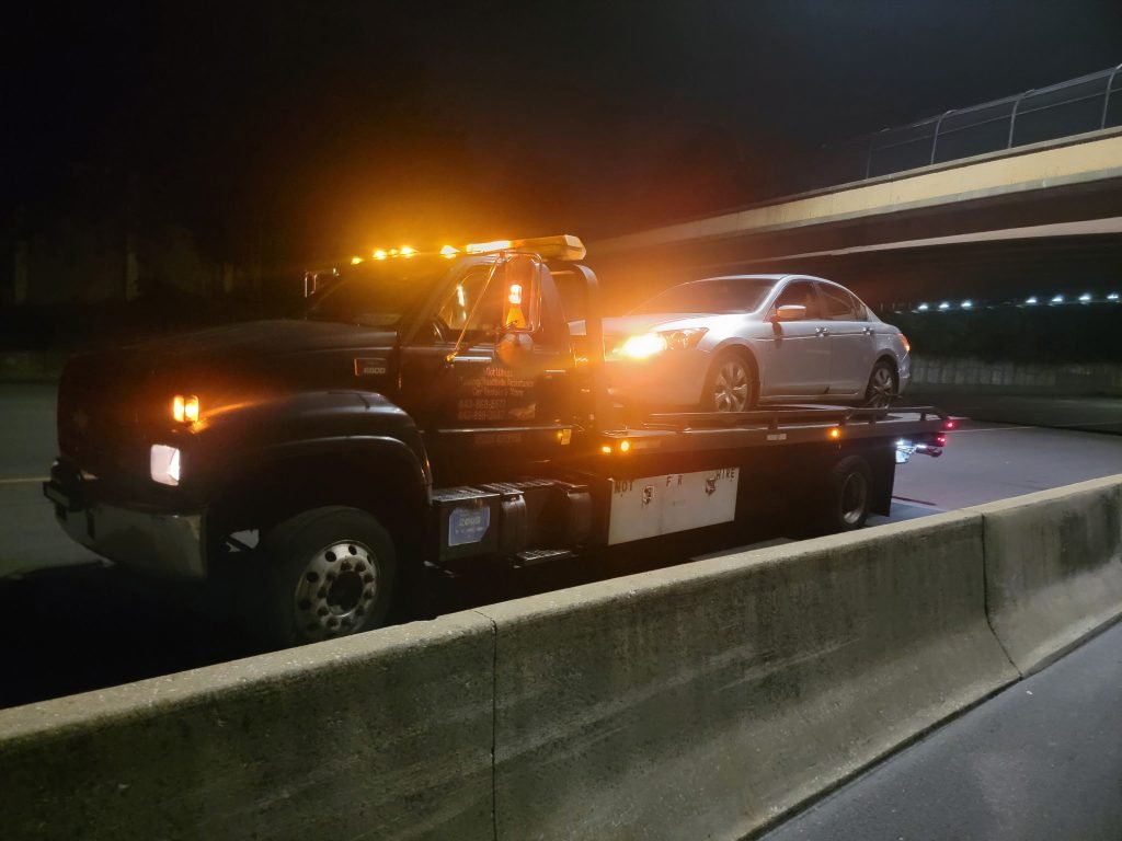 I Got Whipz Towing & Roadside Assistance with a silver honda accord towing near me from 39.257972, -76.698389 to 3506 Wilkens Ave, Baltimore, MD 21229