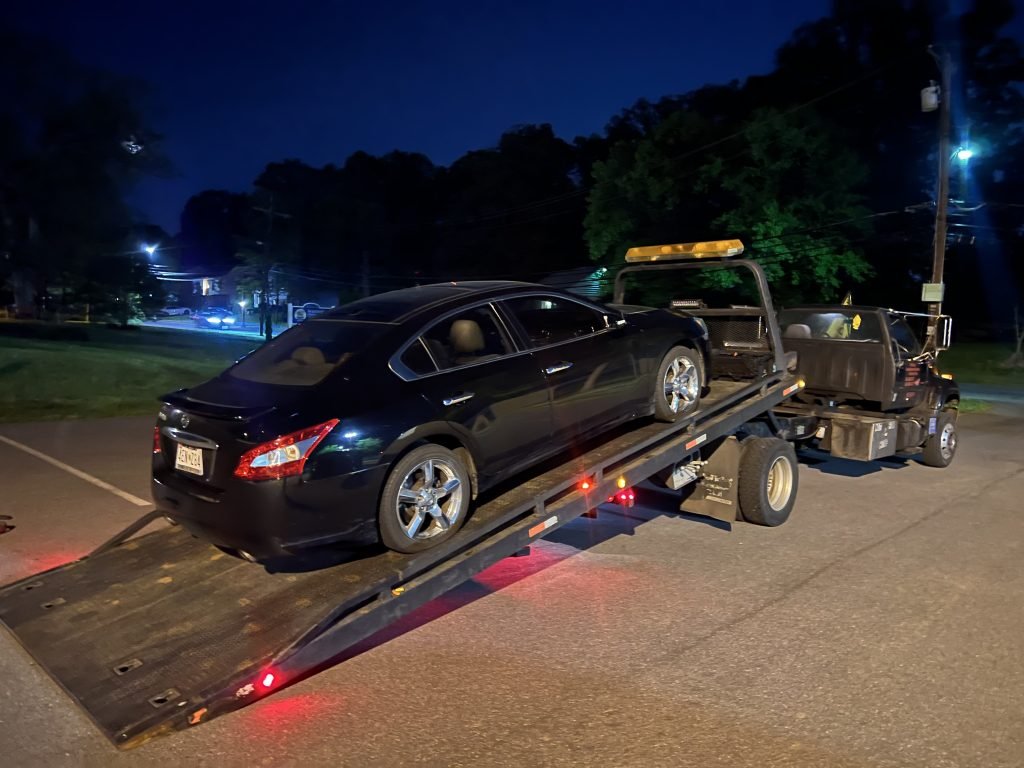 I got Whipz Towing & Roadside Assistance with a black Nissan Altima towing near me from 7030 Johhnycake rd Woodlawn, MD 21244 to 7123 Chamberlain rd Rd, Woodlawn, MD 21244