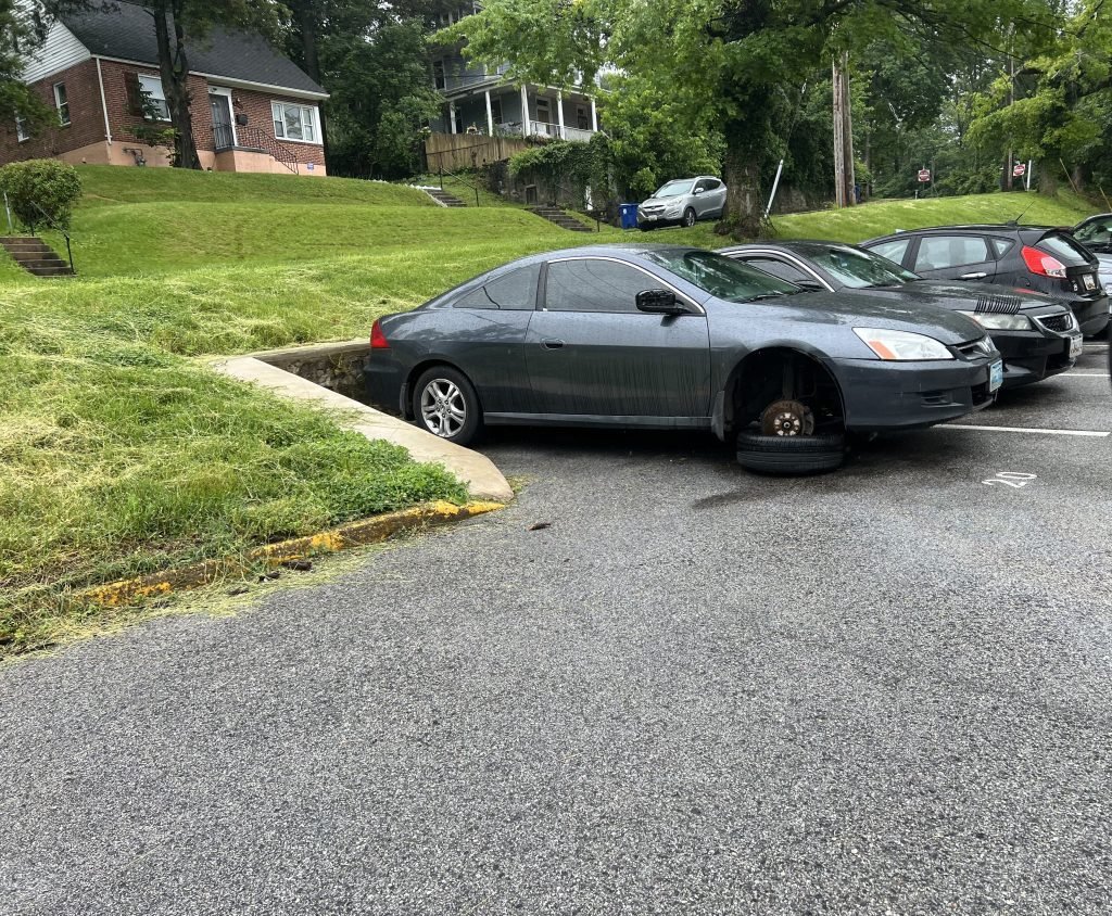 I got Whipz Towing & Roadside Assistance with a grey Honda accord coupe towing near me from 7104 MD-26, Gwynn Oak, MD 21207 to 4014 Carlisle Ave, Baltimore, MD 21216