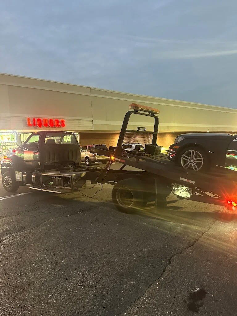 I Got Whipz Towing & Roadside Assistance with a blk benz C class sedan towing near me from 7005 Security Blvd, Baltimore, MD 21244 to 7405 Castlemoor rd Milford Mill, MD 21244