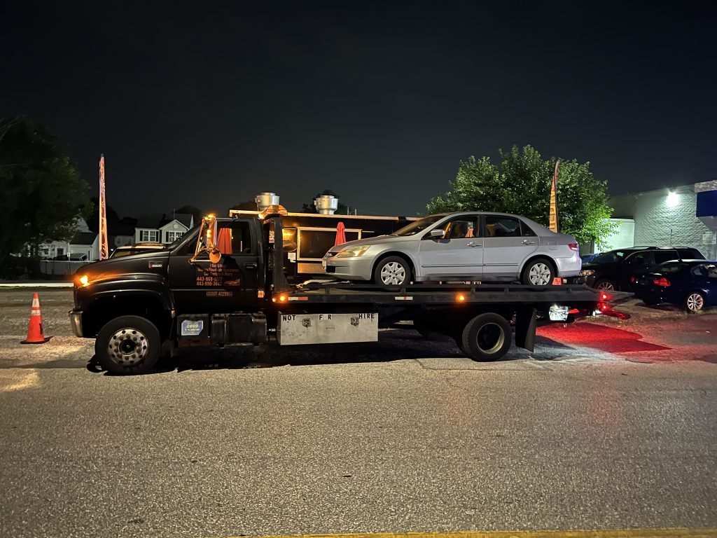 I Got Whipz Towing & Roadside Assistance with a grey honda accord sedan towing near me from 5905 Johnnycake rd,Baltimore,MD 21207 to 1 strawbridge court,Gwynn Oak,MD 21207
