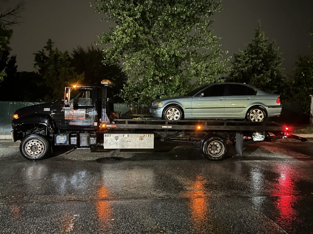 I Got Whipz Towing & Roadside Assistance with a green bmw m series 3 sedan towing near me from 39.310375, -76.742237 to 1811 Belmont ave Woodlawn, MD 21207