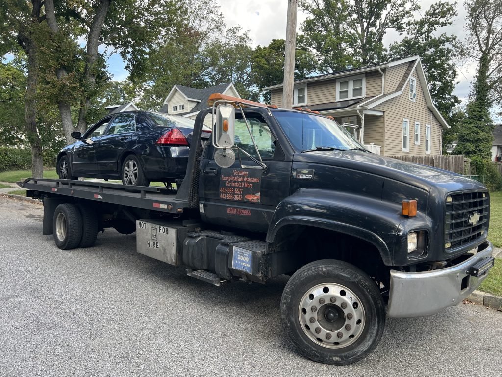 I Got Whipz Towing & Roadside Assistance with a blk honda accord sedan towing near me from 3001 Wayne Ave, Gwynn Oak, MD 21207 to 3609 Woodland Ave, Baltimore, MD 21215