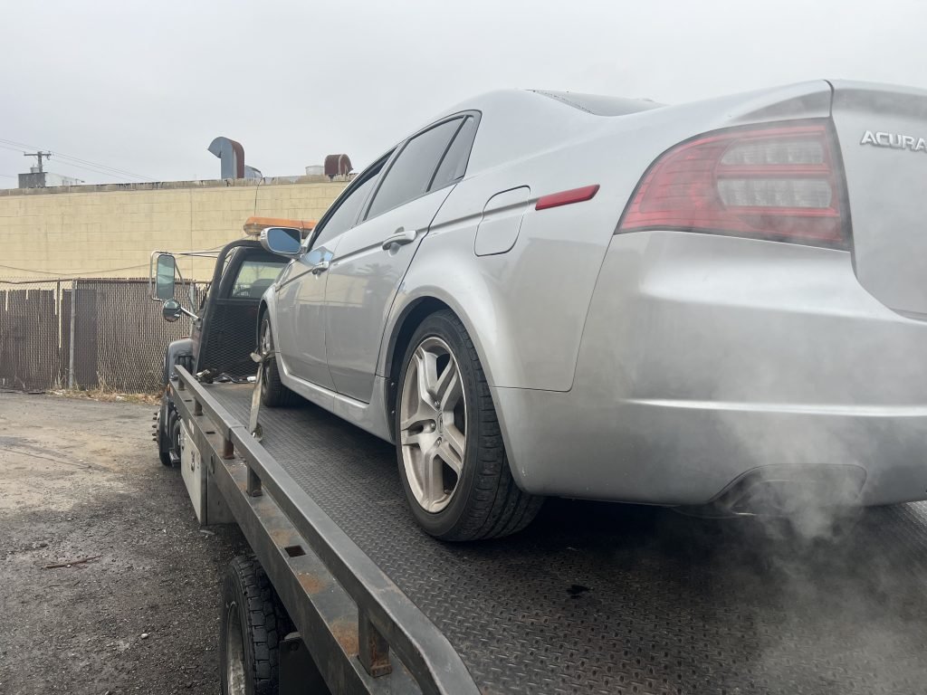 I Got Whipz Towing & Roadside Assistance with a grey acura tl sedan towing near me from 7406 Windsor Mill Rd, Baltimore, MD 21244 to 3519 Washington Ave Windsor Mill, MD 21244