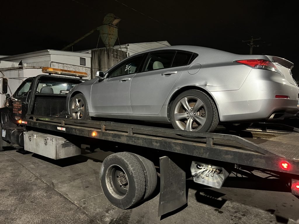 I Got Whipz Towing & Roadside Assistance with a grey acura tl sedan towing near me from 5250 Fairlawn Ave, Baltimore, MD 21215 to 2420 Bibury Ln Baltimore, MD 21244